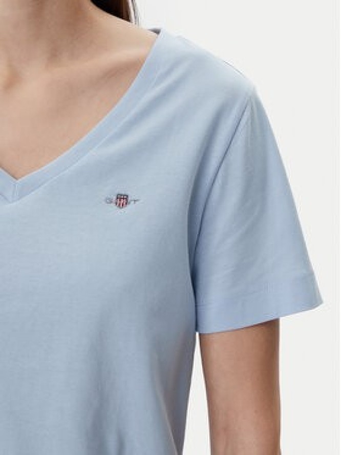 Gant T-Shirt Shield 4200750 Niebieski Regular Fit