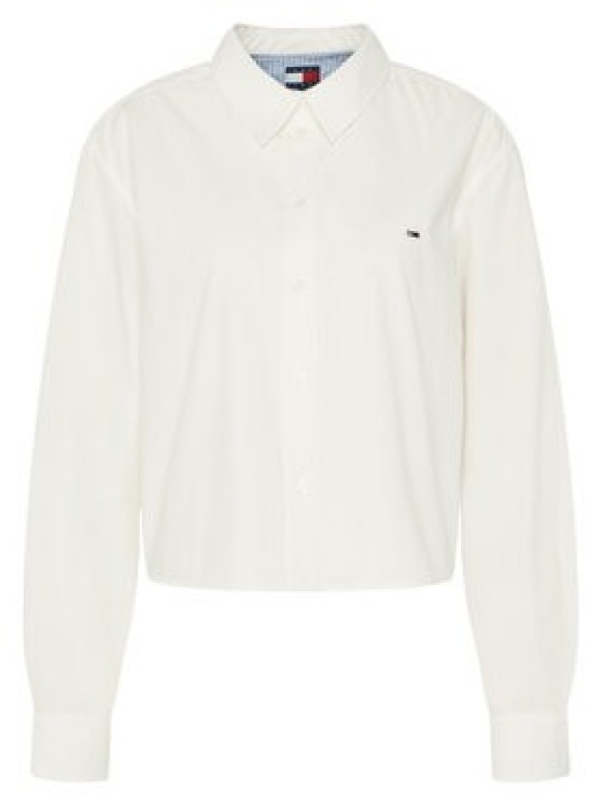 Tommy Jeans Koszula DW0DW19354 Biały Relaxed Fit