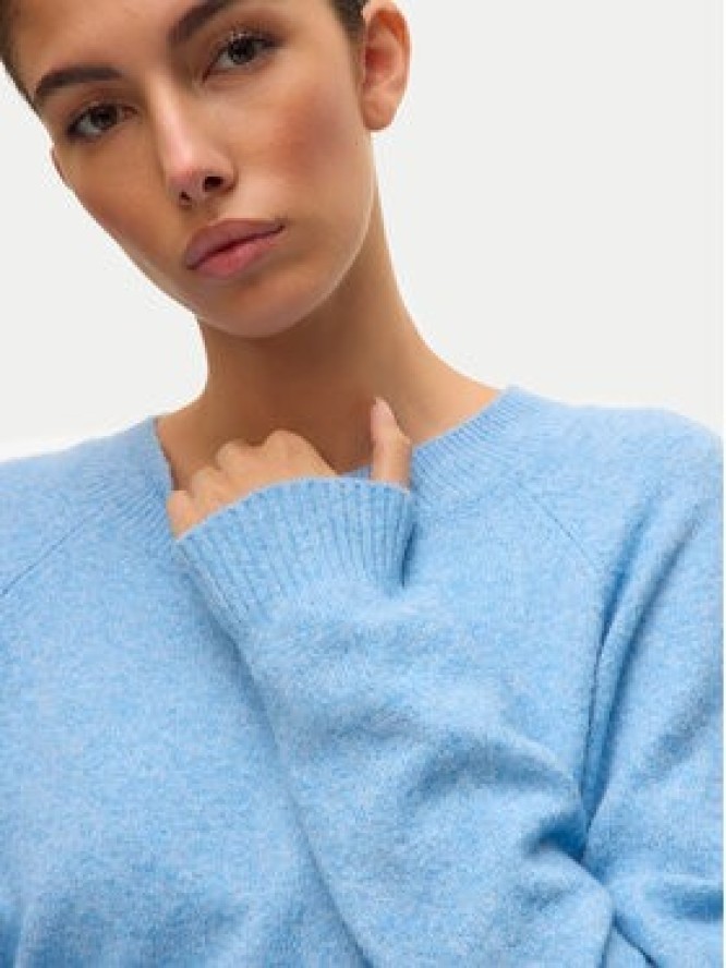 Vero Moda Sweter Doffy 10201022 Błękitny Regular Fit