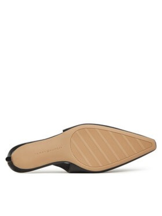 Tommy Hilfiger Czółenka Squared Toe Kitten Slingback FW0FW08711 Czarny