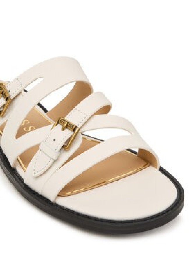 Guess Klapki FLJGRY LEA03 Biały