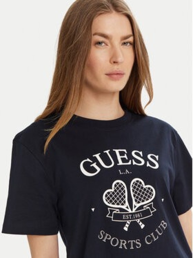 Guess T-Shirt V5GI04 I3Z14 Granatowy Regular Fit