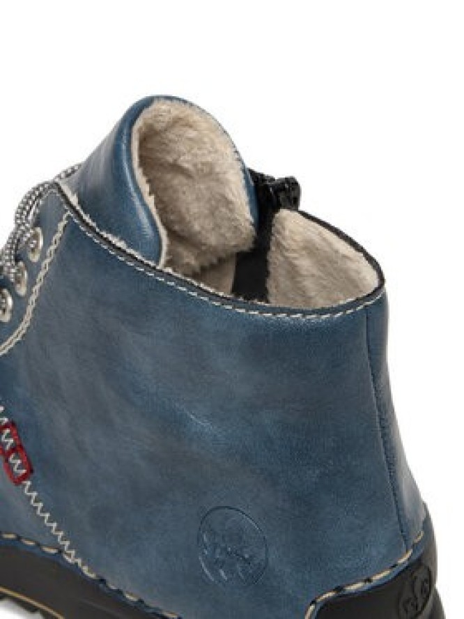 Rieker Trzewiki 71510-14 Niebieski