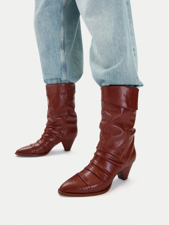 Badura Botki EO-APRIL-25FW218-1 Brązowy