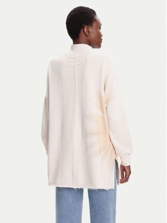 Desigual Bluza Flor 25WWSK10 Écru Loose Fit