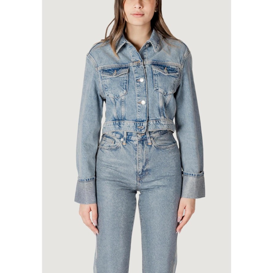 Kurtka Kobieta ONLY Onlhollywood Crystal Jacket Red Dnm Cro