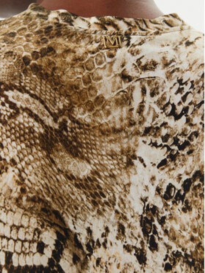 Marciano Guess Bluzka Blusa tatjana ss printed Brązowy Comfort Fit