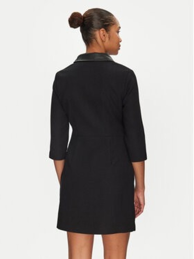 Morgan Sukienka dzianinowa 251-RUBIBI Czarny Slim Fit