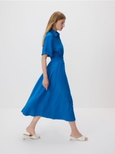 Sukienka szmizjerka - niebieski