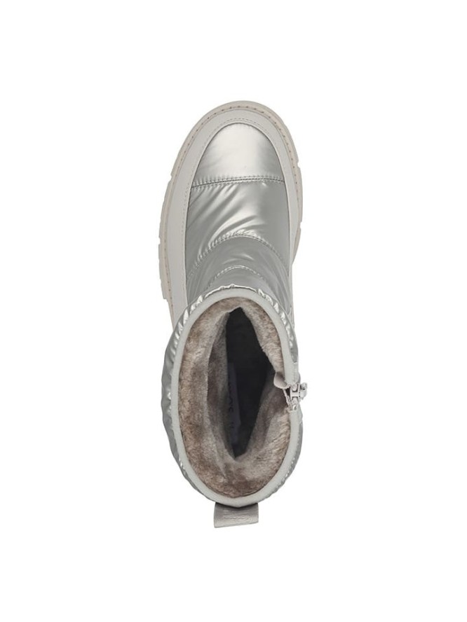 s.Oliver Botki zimowe w kolorze srebrnym rozmiar: 42