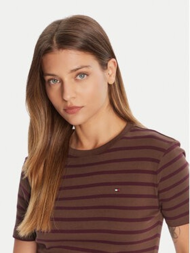 Tommy Hilfiger T-Shirt New Cody WW0WW40587 Brązowy Slim Fit