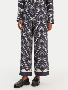 Weekend Max Mara Spodnie materiałowe Ottico 2615131011 Granatowy Wide Leg
