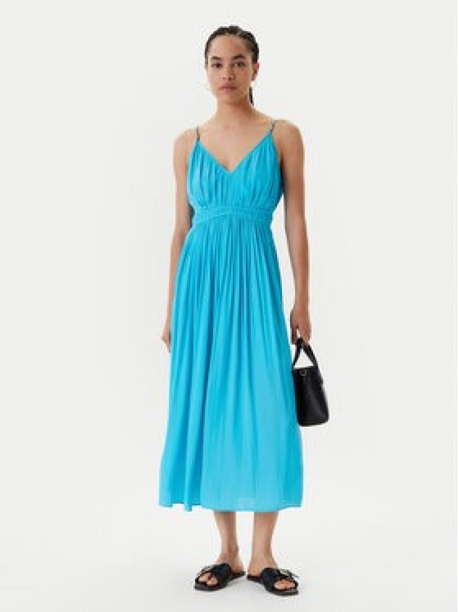 Morgan Sukienka letnia 251-ROIYA Turkusowy Loose Fit