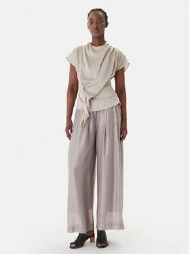 Eleh Spodnie materiałowe SS260269 Szary Wide Leg