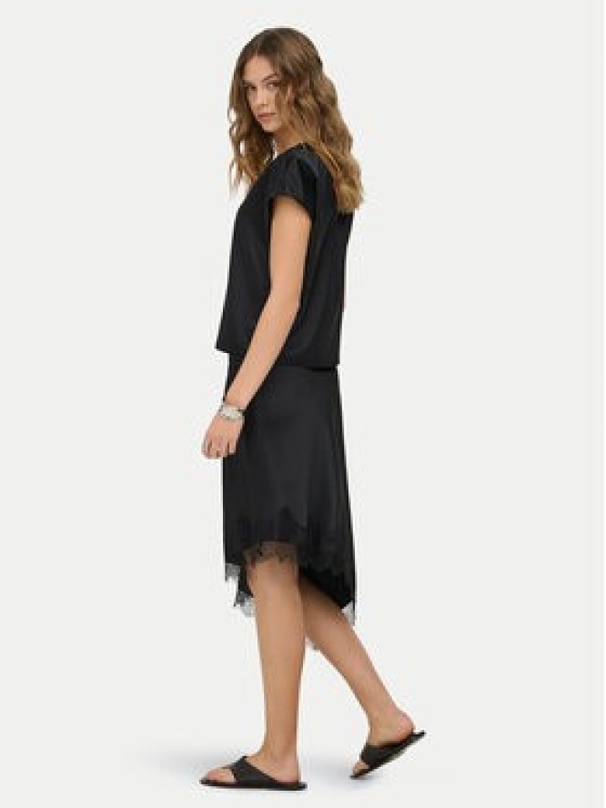 ONLY Spódnica midi Faraya 15380116 Czarny Regular Fit