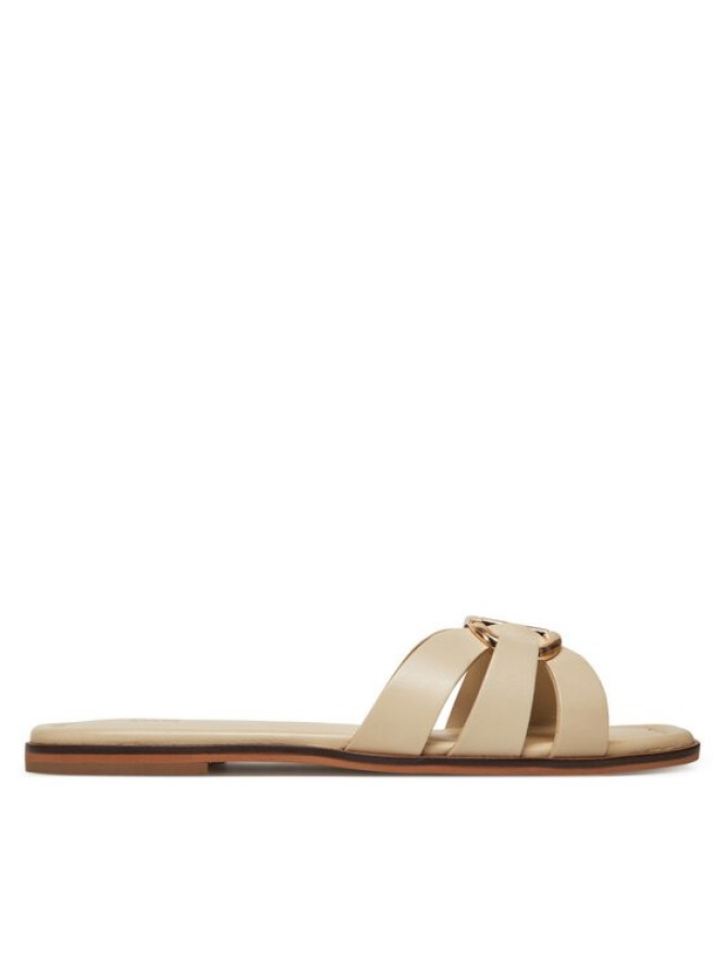 TWINSET Klapki 251TGT090 Beżowy