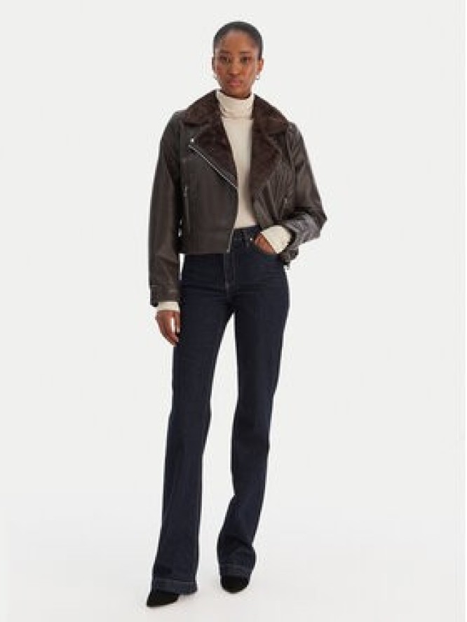 Vero Moda Kurtka z imitacji skóry Hailey 10250405 Brązowy Regular Fit