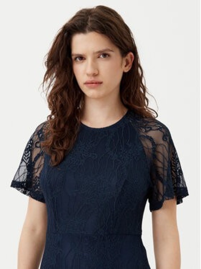 Vila Sukienka wieczorowa Femma 14100349 Granatowy Regular Fit