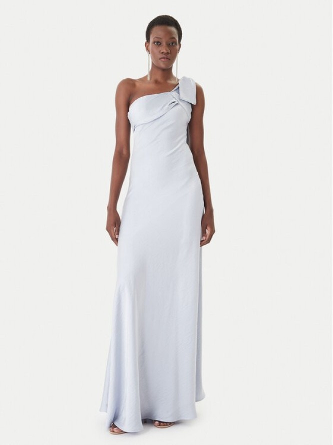 Eleh Sukienka wieczorowa SS260382 Błękitny Slim Fit