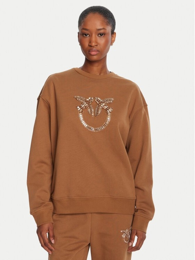 PINKO Bluza Nelly 100534 A2RO Brązowy Regular Fit