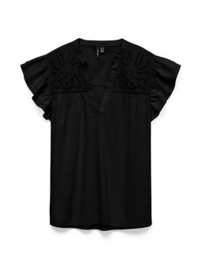 Vero Moda Bluzka Line 10347292 Czarny Regular Fit