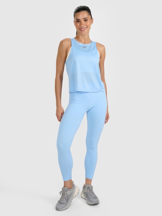 4F Top treningowy szybkoschnący damski - niebieski M