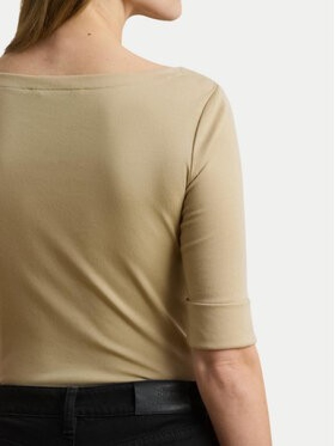 Lauren Ralph Lauren Bluzka 200654963177 Beżowy Slim Fit