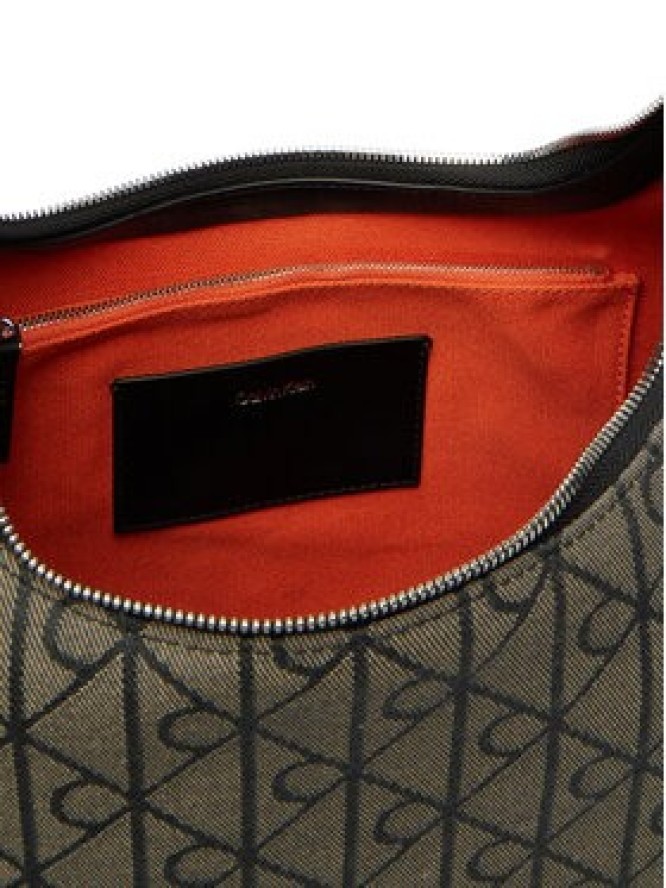 Calvin Klein Torebka Emblem Jacquard LV04F3635G Khaki