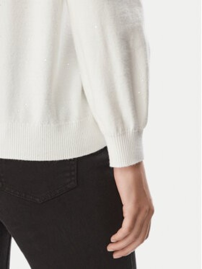 Liu Jo Sport Sweter TF6037 MS049 Kremowy Regular Fit