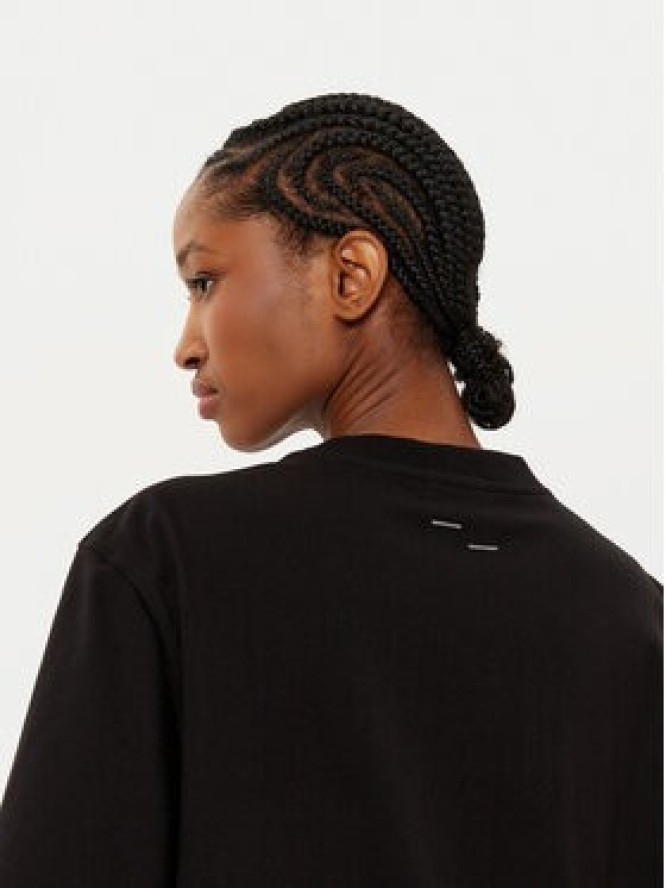 Filling Pieces T-Shirt Unisex Embroidered Knot 7449986 Czarny Regular Fit