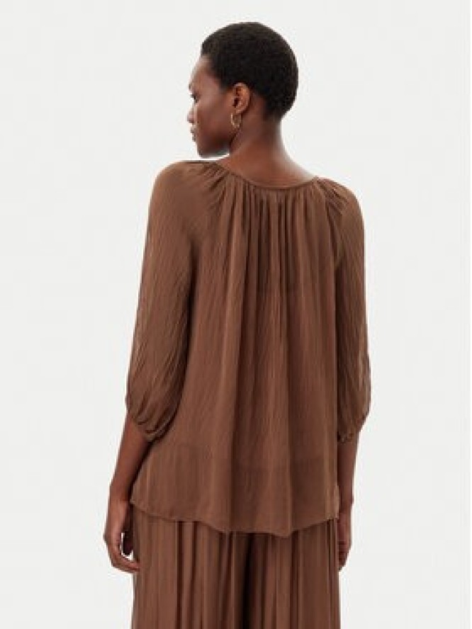 ViCOLO Bluzka TD0020 Brązowy Loose Fit