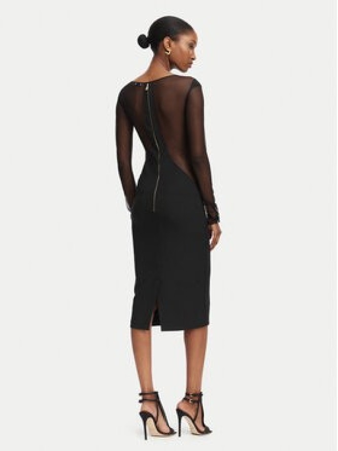 Elisabetta Franchi Sukienka koktajlowa AB-898-62E2-V390 Czarny Slim Fit