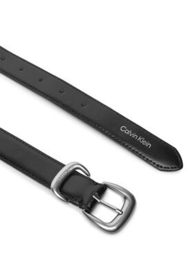 Calvin Klein Pasek Damski Sarah 2 Piece Logo Buckle Belt 25Mm LV04K7012G Czarny