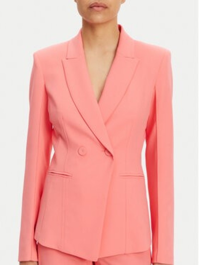 Patrizia Pepe Marynarka 2S1528 A411 R854 Koralowy Regular Fit