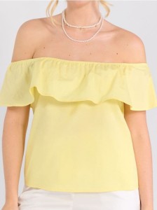 Bluzka hiszpanka - żółty