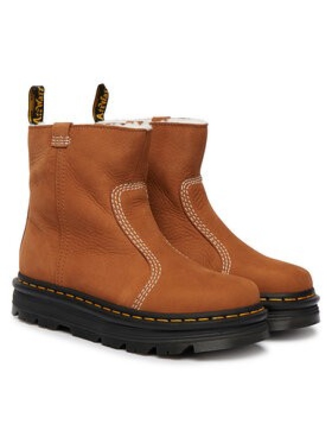 Dr. Martens Botki ZEBZAG RIGGER BOOT WARM LINED DM42023200 Brązowy