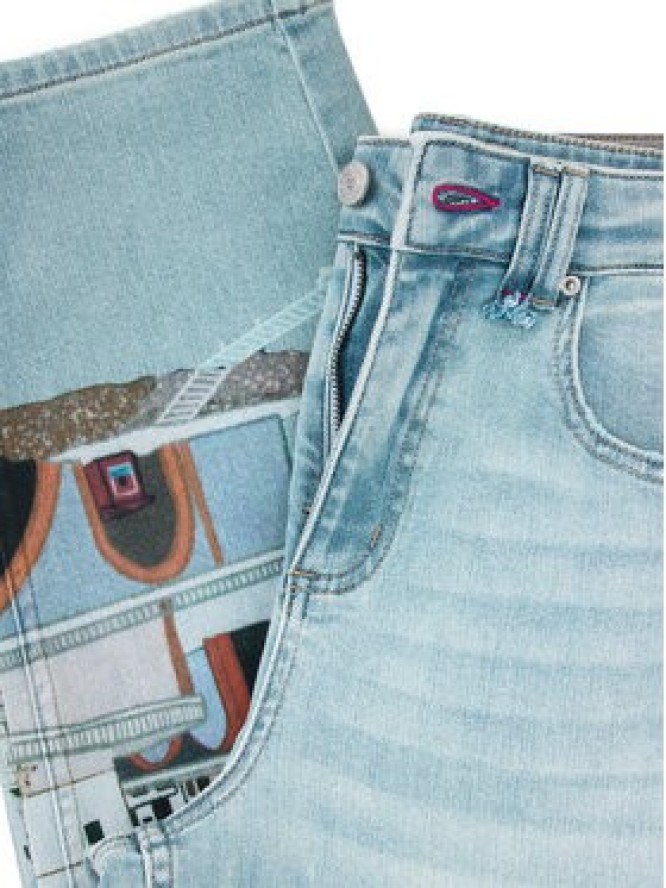 Desigual Jeansy Amalfi 26SWDD01 Kolorowy Tapered Fit