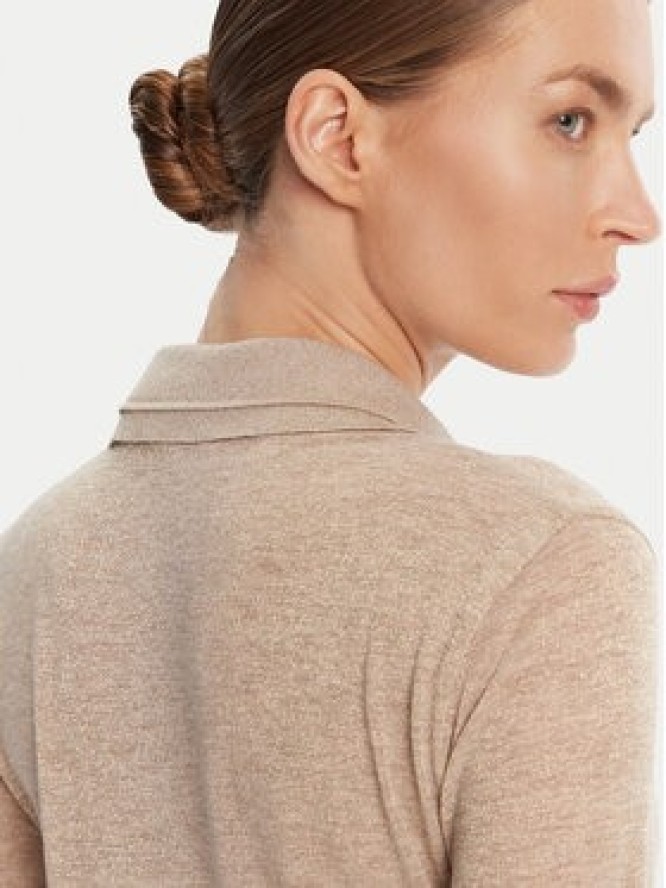 Patrizia Pepe Sweter 8K0320 K128 Beżowy Regular Fit