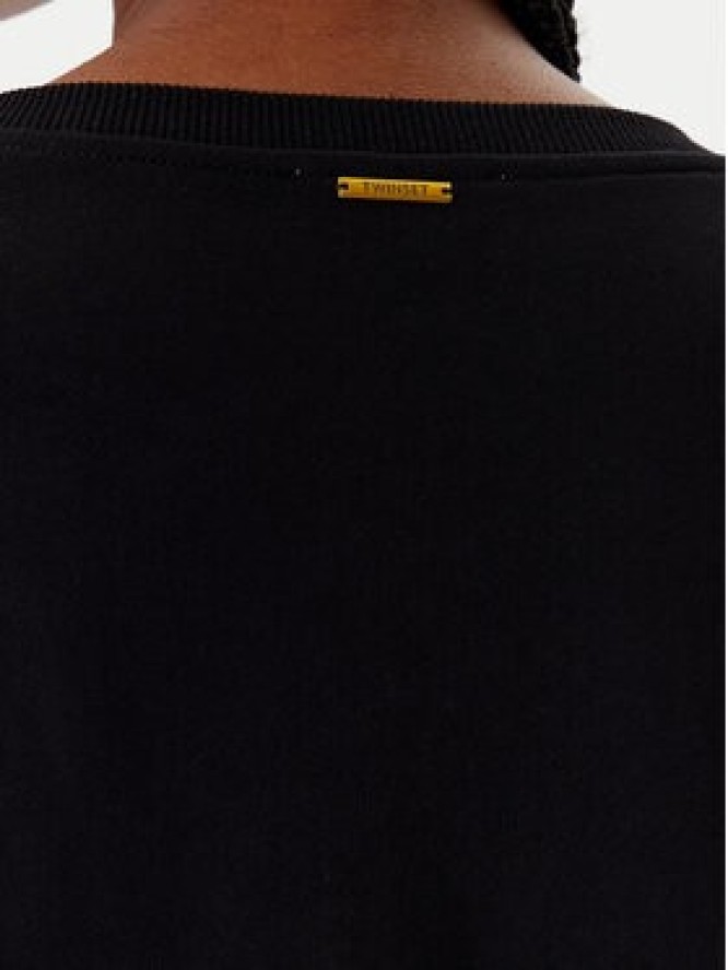 TWINSET Bluza 252LI2MCC Czarny Regular Fit