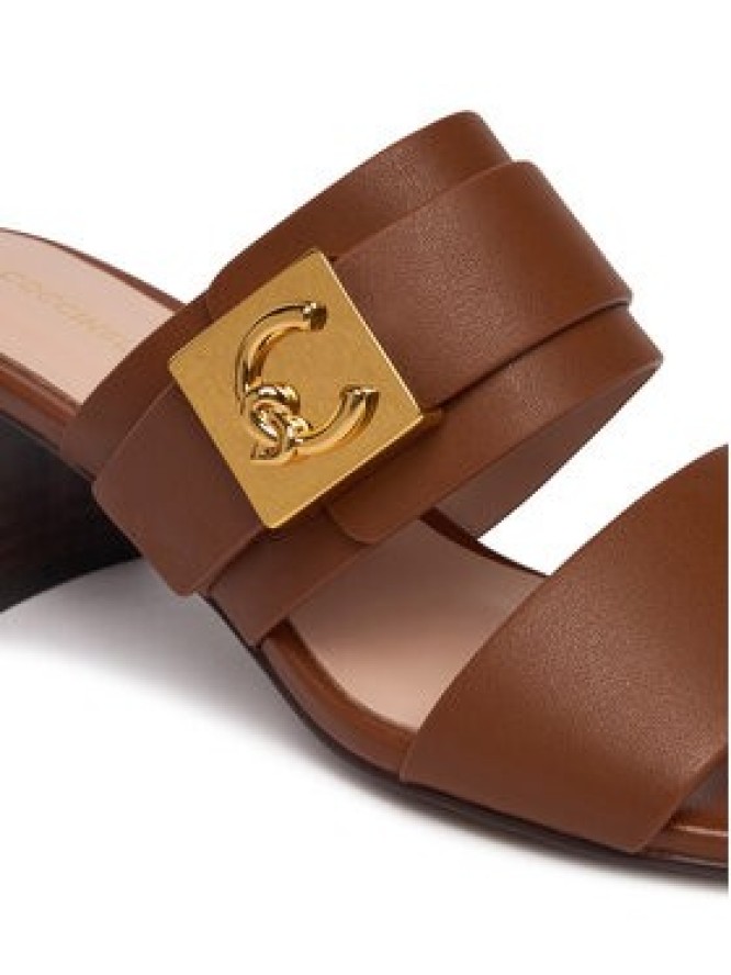 Coccinelle Klapki C-Me E4 U7Q 17 02 01 Brązowy