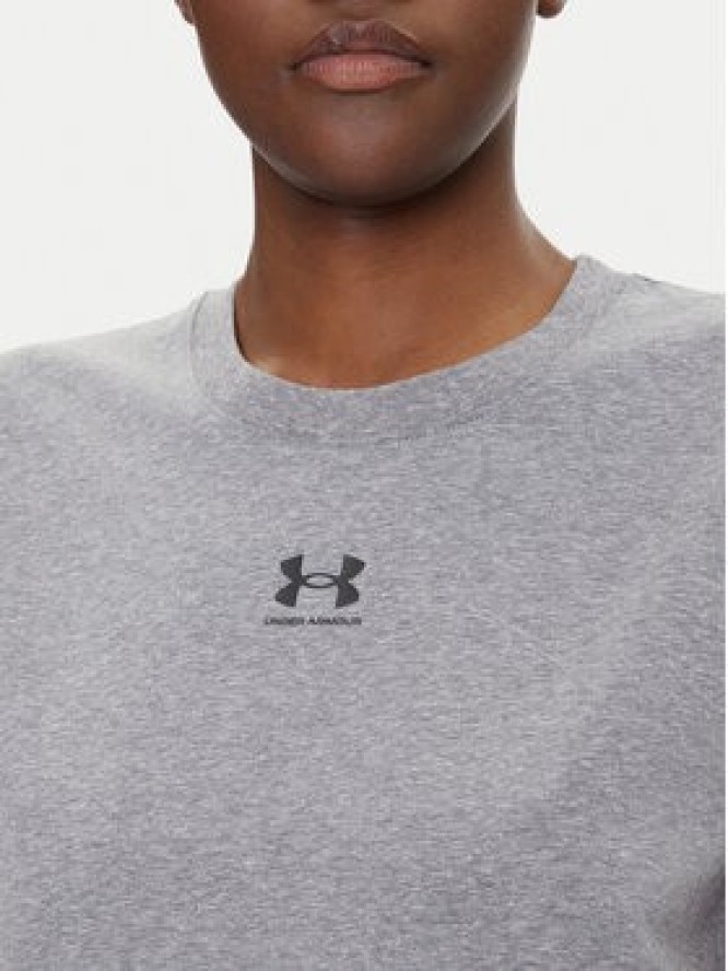 Under Armour Koszulka techniczna Rival Core 1383648 Szary Regular Fit