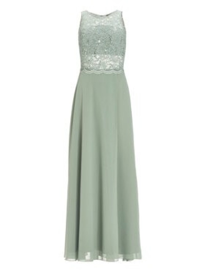 Swing Sukienka wieczorowa 5AI01400 Zielony Regular Fit