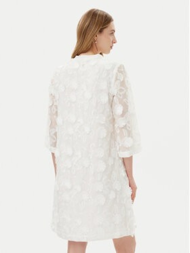 JOOP! Sukienka koktajlowa 58 252D58Delina 30046677 Écru Regular Fit