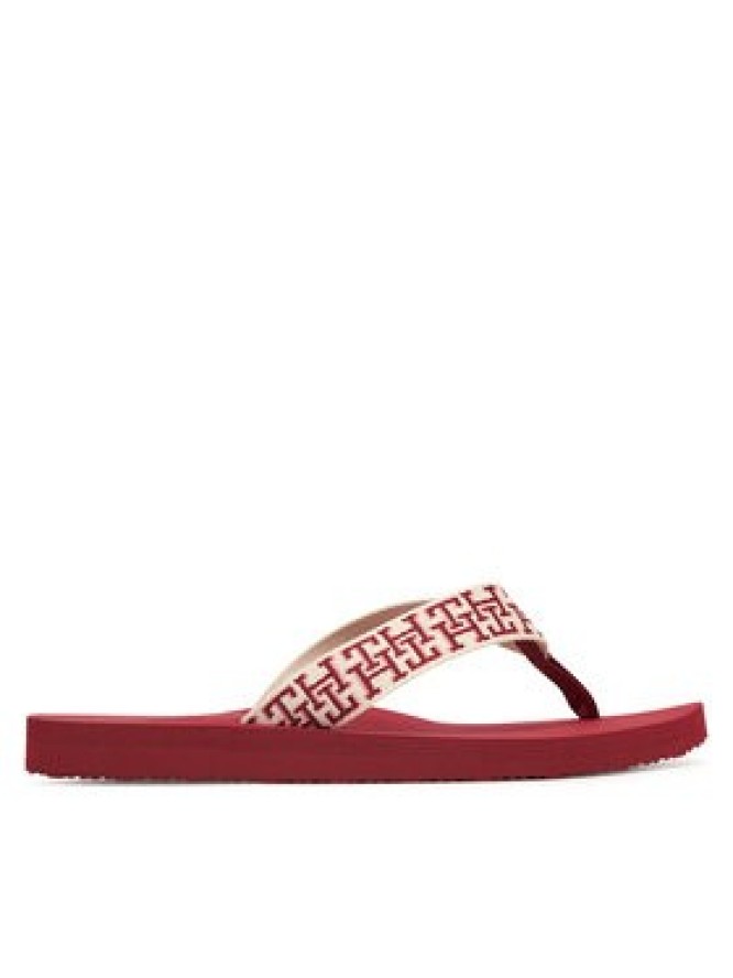 Tommy Hilfiger Japonki Corportate Sandal FW0FW09610 Czerwony