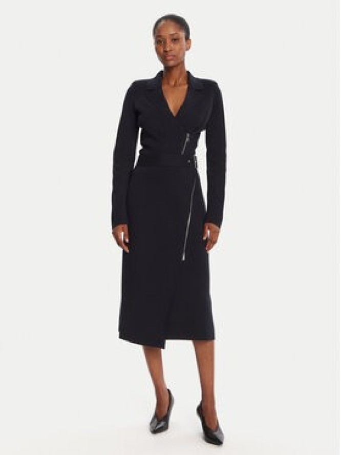 BOSS Spódnica midi Feliora 50542878 Granatowy Regular Fit