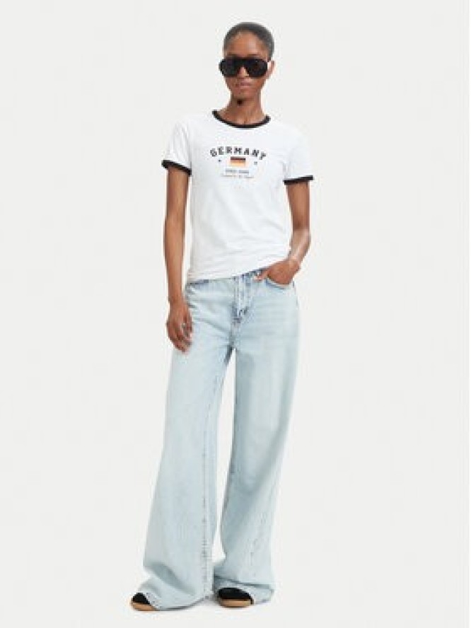 Guess Jeans T-Shirt W6YI16 K3995 Biały Slim Fit