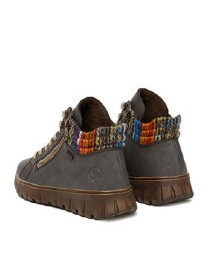 Rieker Trzewiki N1305-45 Szary