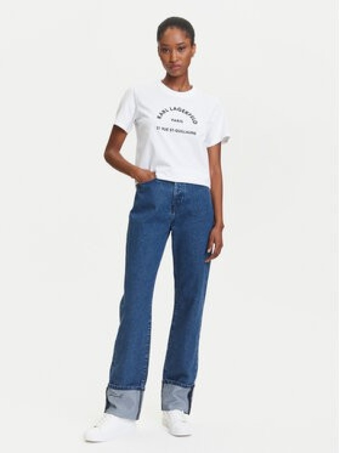 KARL LAGERFELD T-Shirt A3W17105 Biały Regular Fit