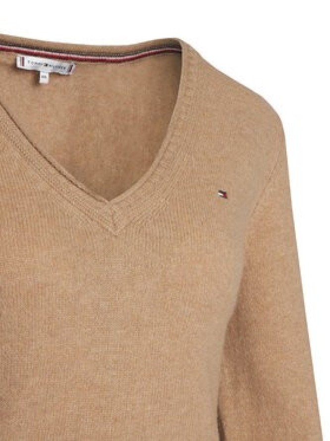 Tommy Hilfiger Sweter WW0WW43505 Beżowy Regular Fit
