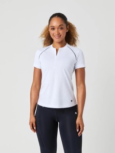 bjorn_borg ACE ZIP POLO SHIRT w Brilliant White
